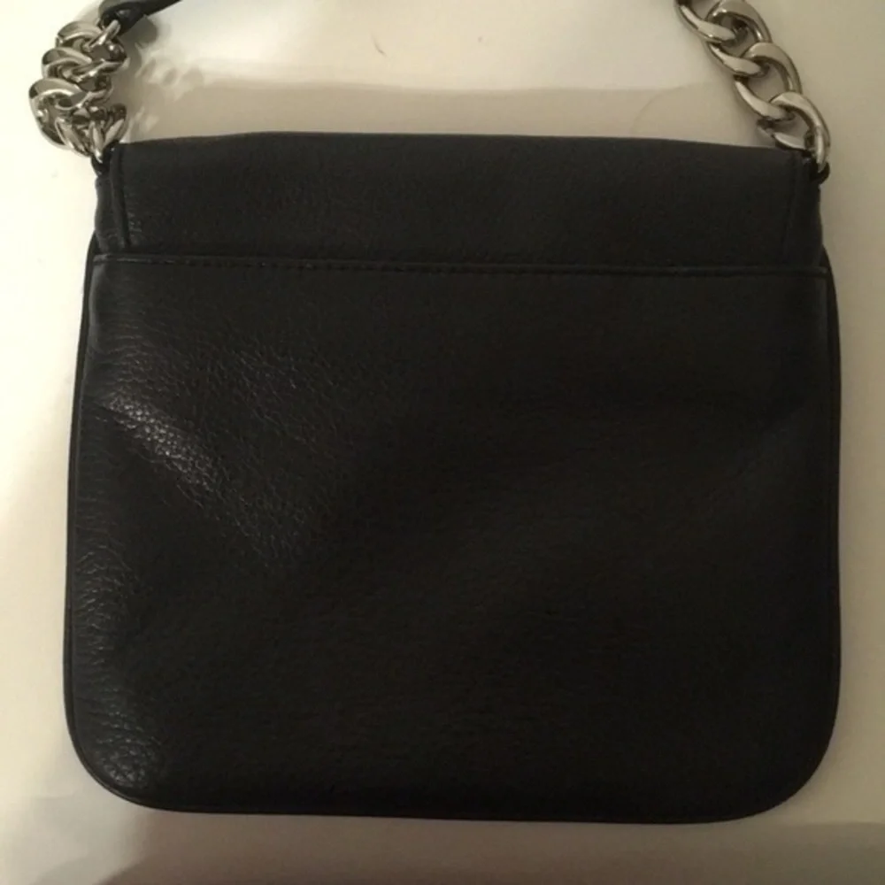 MICHAEL KORS black leather crossbody